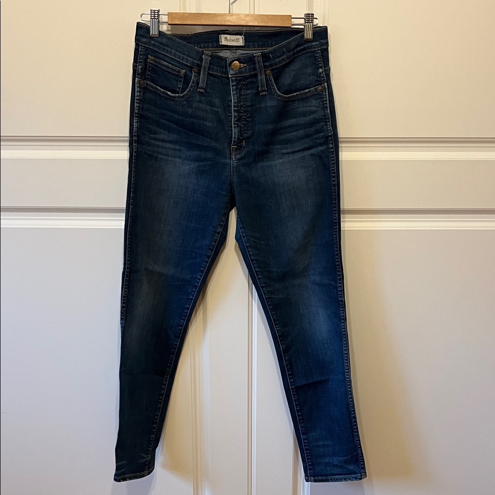 Madewell Slim Straight Jeans in William Wash, Size 30